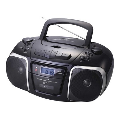 SuperSonic MP3/ CD Player w/ USB/ AUX Inputs & Cassette Recorder