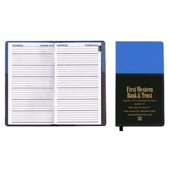 Mystic Series Soft Cover 2 Tone Vinyl Address Book