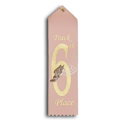 Stock Track Event Ribbon - 6th Place