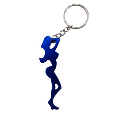 Skinny Girl Shaped Bottle Opener Key Chain