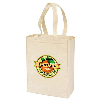 Cotton Canvas Gusset Tote Bag