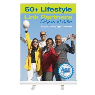 Table Top Retractable Banner Stand w/ Graphic