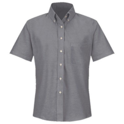 Red Kap™ Women's Short Sleeve Executive Oxford Dress Shirt - Gray