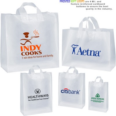 Colored Frosty Soft Loops Eurotote Bags (8"x 4"x 10")