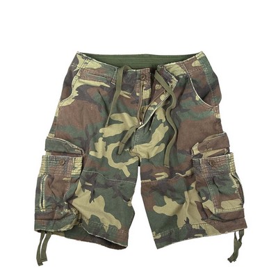 Woodland Camo Vintage Infantry Utility Shorts (2X-Large)