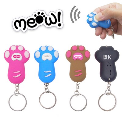 Light Up Cat Paw Keychain