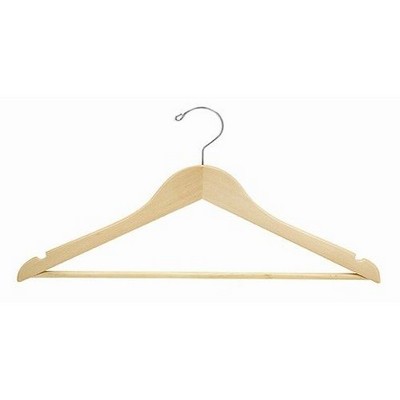 Petite Size Wooden Suit Hanger w/Bar