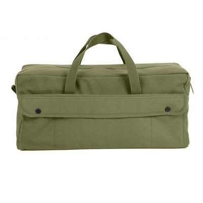 Olive Drab Green Jumbo Mechanics Tool Bag w/Brass Zipper