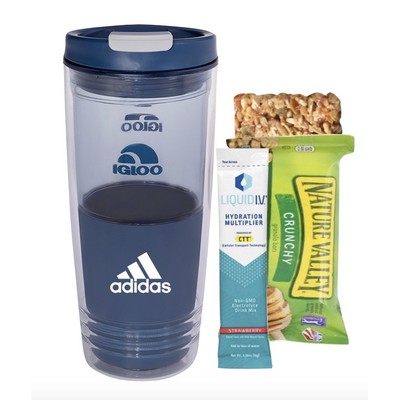 IGLOO Tumbler with Liquid IV & Granola Bar