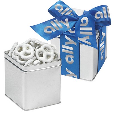 Classic Present Tin w/ Yogurt Covered Pretzels