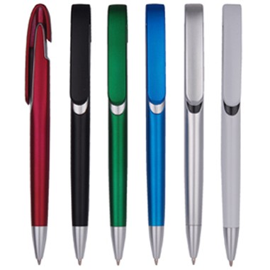 Budget Plastic Ballpoint Pen Click Action - Screen Imprinted