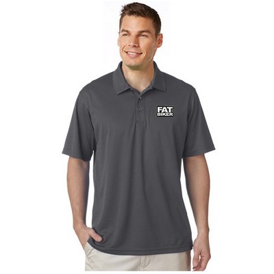 UltraClub® Men's Cool & Dry Mesh Piqué Polo Shirts