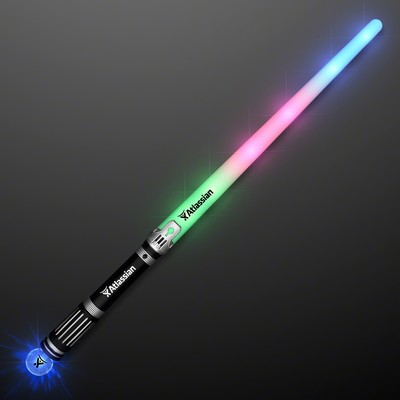 Short Saber Light Staff with Crystal Ball Handle - Domestic Print