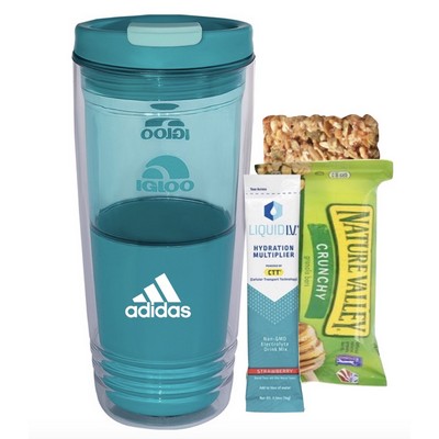 IGLOO Tumbler with Liquid IV & Granola Bar