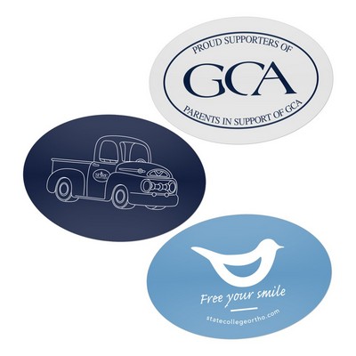 2" x 3" Oval Water-Resistant Sticker