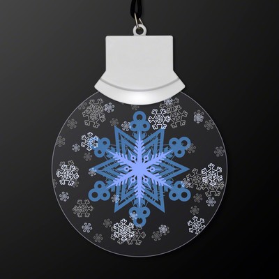 LED Animated Snowflake Necklace - BLANK