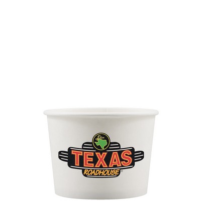 10 oz Paper Food Container - White - Digital