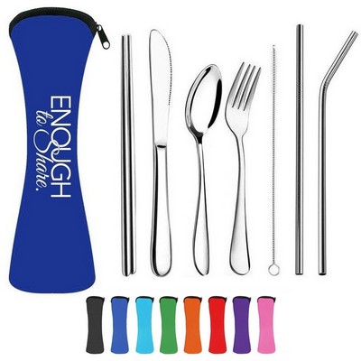 Cutlery Utensils Straws Kit