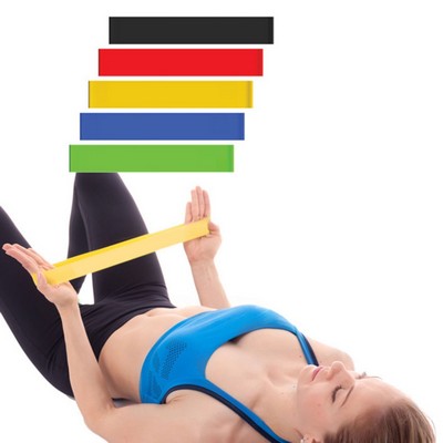 5 in 1 Exercise Loop Latex Elastic Resistance Band Set