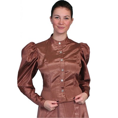 Ladies Moire Tie Back Blouse