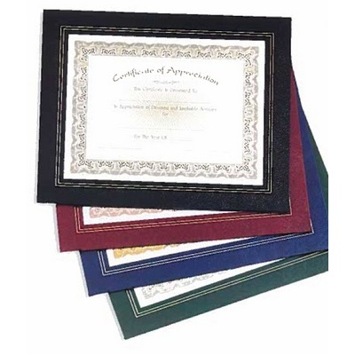 Blue Bristol Series Leatherette Frame Certificate Holder