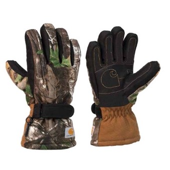 Carhartt® Junior Storm Defender® Insulated Camo Gauntlet Gloves