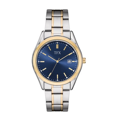 TFX Distributed by Bulova® Ladies' Two-Tone Bracelet Watch w/Blue Dial