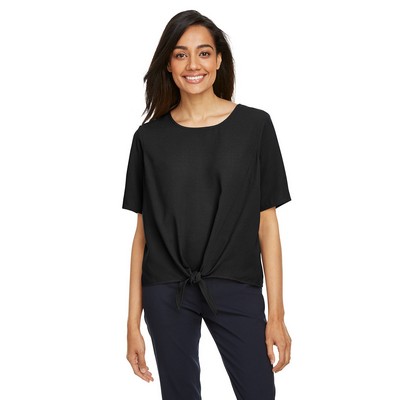 Devon and Jones Ladies' Perfect Fit™ Tie-Front Blouse