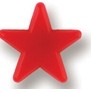 Colored Star Stock Design Plastic Lapel Pin