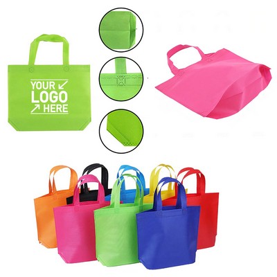 Assorted Bright Colors Reusable Non Woven Tote Bags