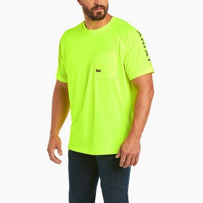 Rebar® Neon/Charcoal Heat Fighter Short Sleeve T-Shirt