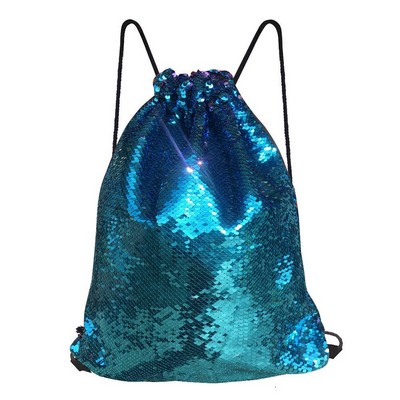 Reversible Sequins Drawstring Backpack