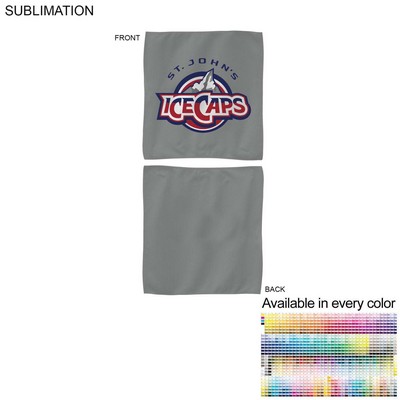 Colored Microfiber Dri-Lite Terry Rally, Sports, Skate Towel, 15x15, Sublimated Edge to Edge 2 sides