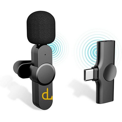 USB-C Android Plug-Play Lapel Mic Wireless Microphone