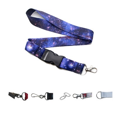 5/8" Dye-Sublimated Lanyard w/ Buckle Release