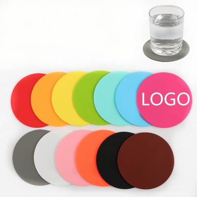 Round Silicone Coasters