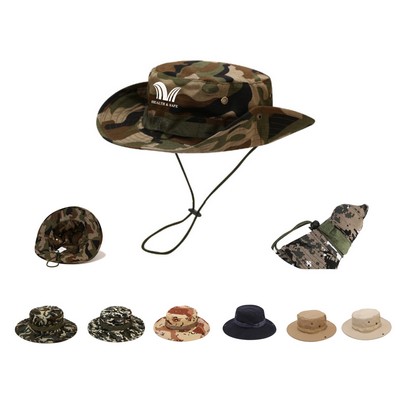 Camouflage Packable Bucket Beach Sun Camo Safari Hat