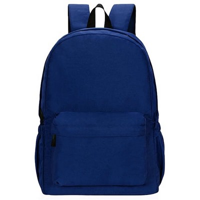 16 Classic Backpacks - Navy Blue, Water Resistant (Case of 25)