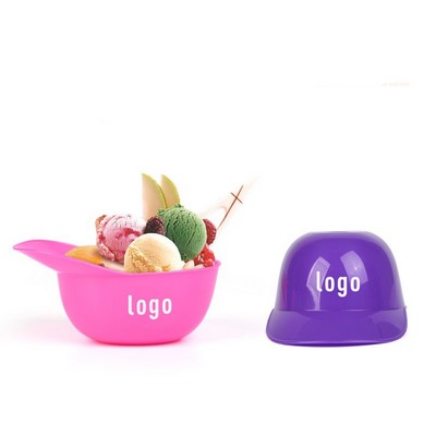 Baseball Helmet Ice Cream Bowl