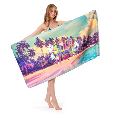 Full Color 30" x 59" Beach Towel