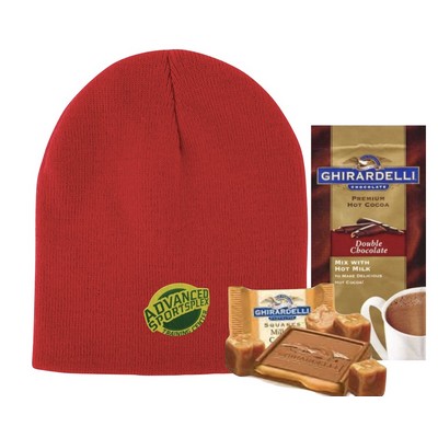 Knit Hat with Cocoa & Chocolate