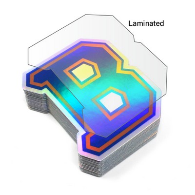 Laminated Holographic Die Cut Decal Sticker