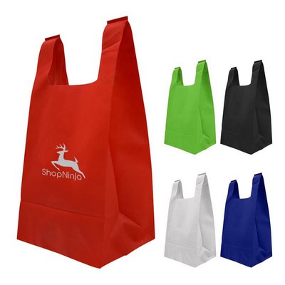 Reusable T-Shirt Style Non-Woven Tote Bag