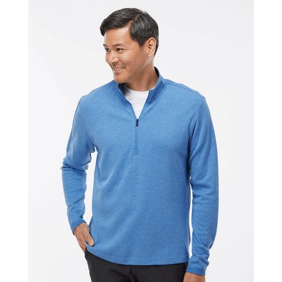 Adidas® 3-Stripes Quarter Zip Sweater