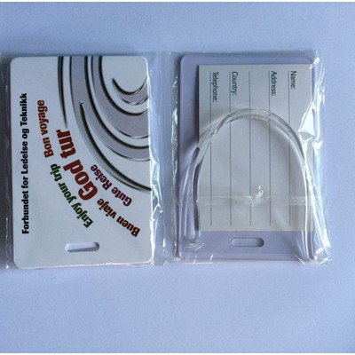 Full Color PVC Luggage Tag With A Card Insert