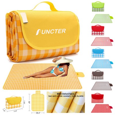 59x39 inch Outdoor Picnic Mat Foldable Waterproof Beach mat for Travel Camping Hiking