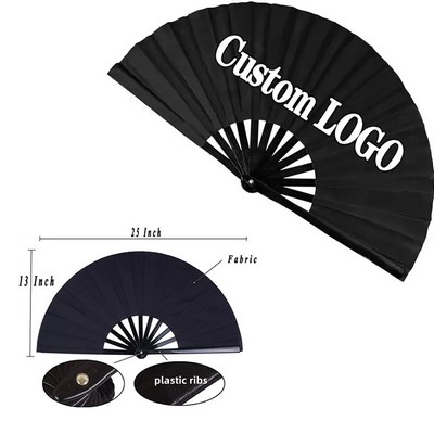 Large Plastic Folding Hand Fan