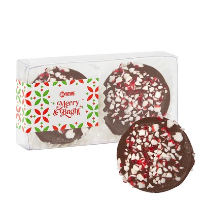 Belgian Chocolate Oreo® Gift Box - 2 Piece Milk Chocolate Peppermint