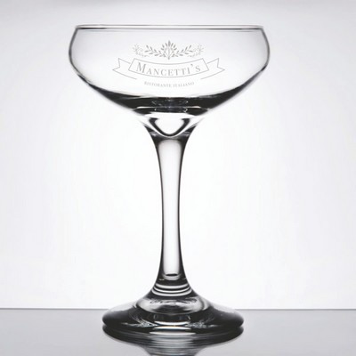 Deep Etched or Laser Engraved Libbey® 3055 Perception 8.5 oz. Cocktail Coupe Glass