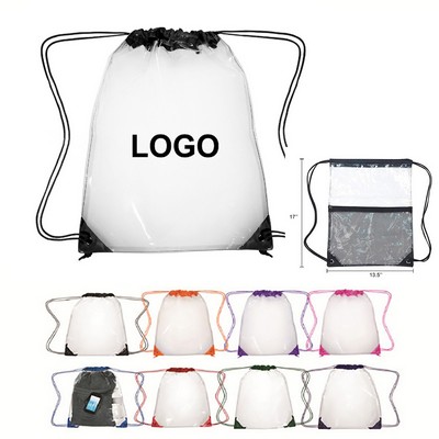 Clear Pvc Drawstring Backpack